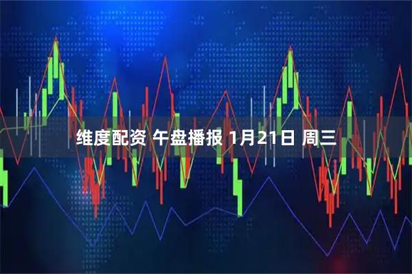 维度配资 午盘播报 1月21日 周三